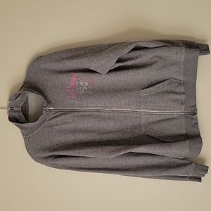 San Francisco Women's Zip-Up Gray Sweatshirt- Size XL